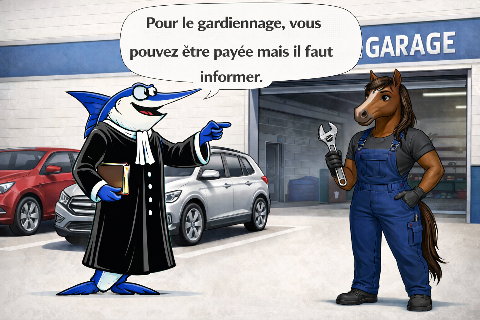 Le professionnel garagiste face aux frais de gardiennage du véhicule