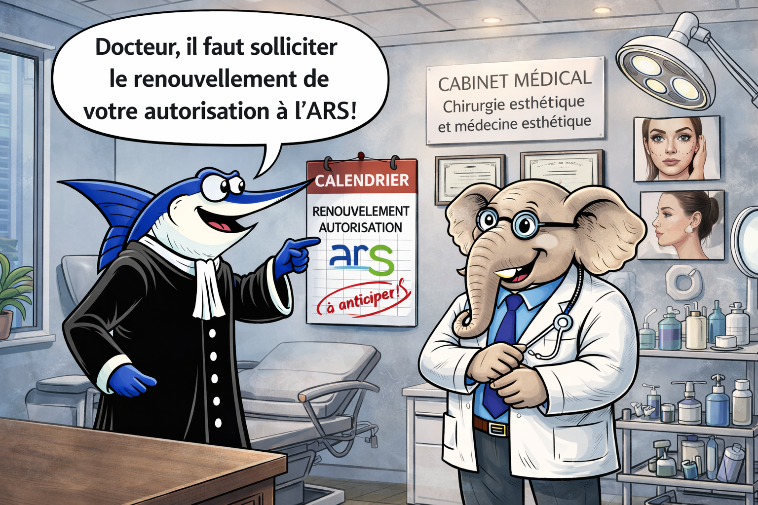 Chirurgie esthétique : Attention au délai de renouvellement de l'autorisation par l'ARS