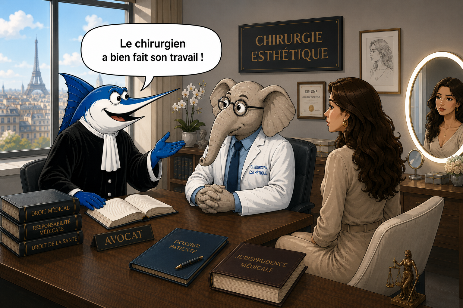 Obligation de moyen du chirurgien esthétique. La faute ne se présume pas.