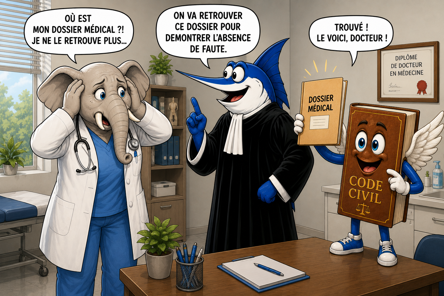perte dossier médical présomption responsabilité